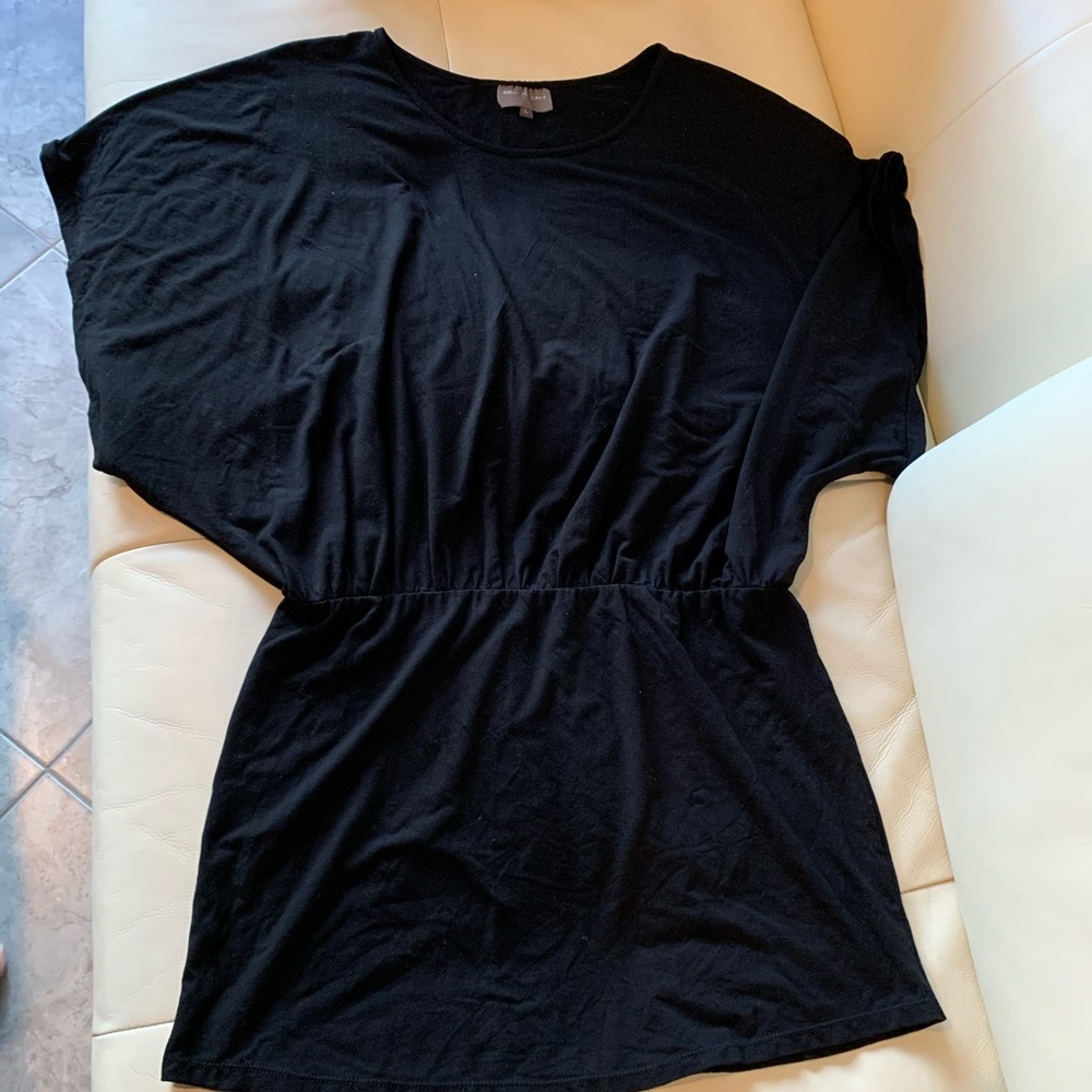 Bel Kazan Black Mini Dress/Tunic L - Picture 2 of 8